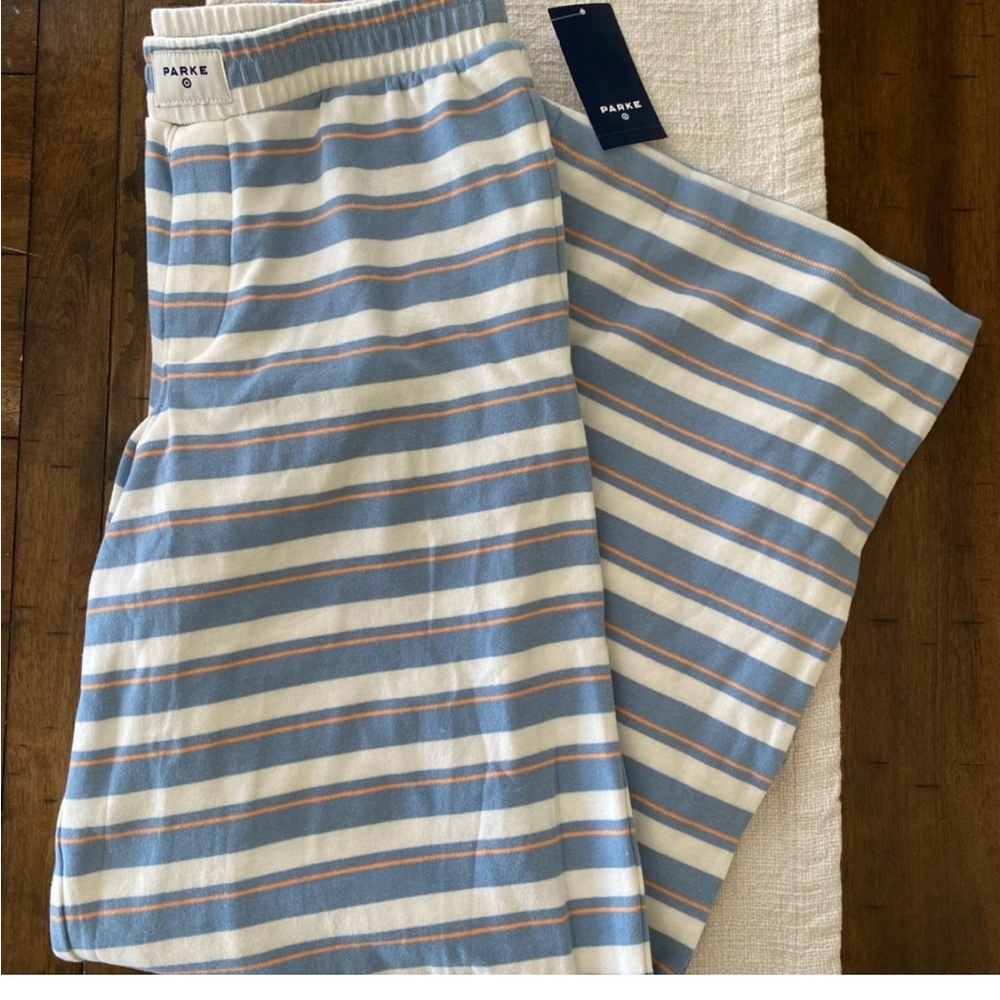 Parke Blue & White Striped Women's Lounge Pants